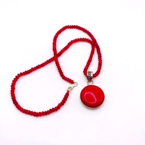 Natural Stone Bead Necklace